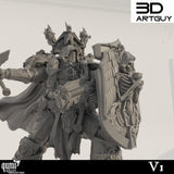 Champion Tabletop Miniatures by Qumi, 3D printed resin tabletop miniature for RPGs, wargaming and painting