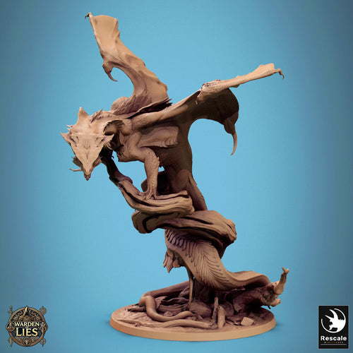 Fantasy Miniatur Chromatic Green Dragon Rescale Miniatures