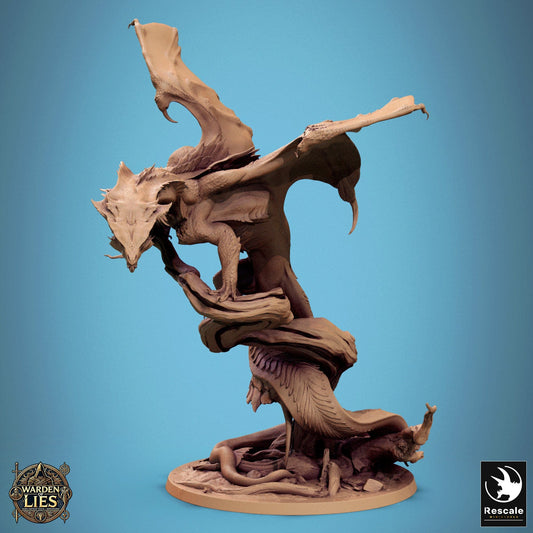 Tabletop RPG Miniature Chromatic Green Dragon 32mm Qumi Rescale Miniatures Quality Miniatures - Qumi Wargaming Mini Model Figure