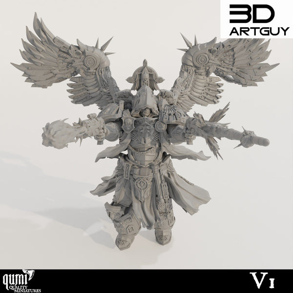 Tabletop Scifi Sammelfigur Verhüllter Engel Qumi 3D ArtGuy