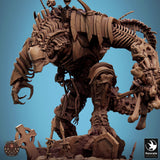 Monster Tabletop Miniature - Cursed Colossus by Qumi, 3D printed resin tabletop miniature for RPGs, wargaming and painting