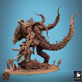 Monster Tabletop Miniature - Cursed Colossus by Qumi, 3D printed resin tabletop miniature for RPGs, wargaming and painting