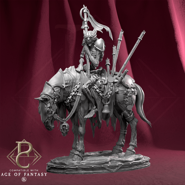 Creature Mounted Fighter Tabletop-Miniatur – Custos Purgatorii | Qumi