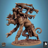 Monster Death Walk Tabletop Miniatures by Qumi, 3D printed resin tabletop miniature for RPGs, wargaming and painting