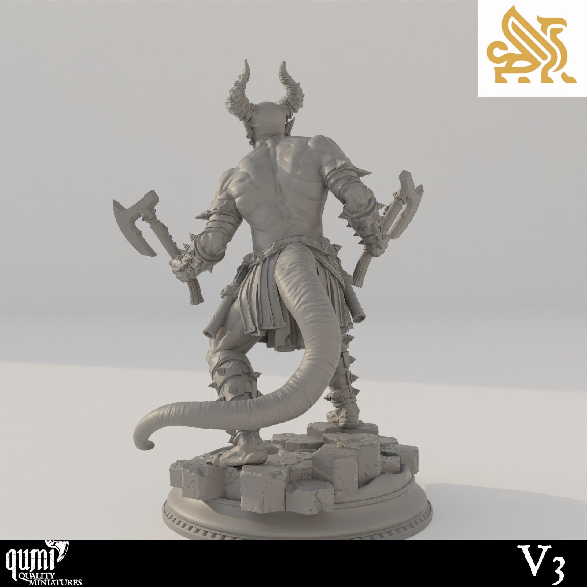 Tabletop RPG Miniature Demons of the Abyss - 32mm 75mm Qumi - DM Stash Quality Miniatures - Qumi Wargaming Mini Model Figure