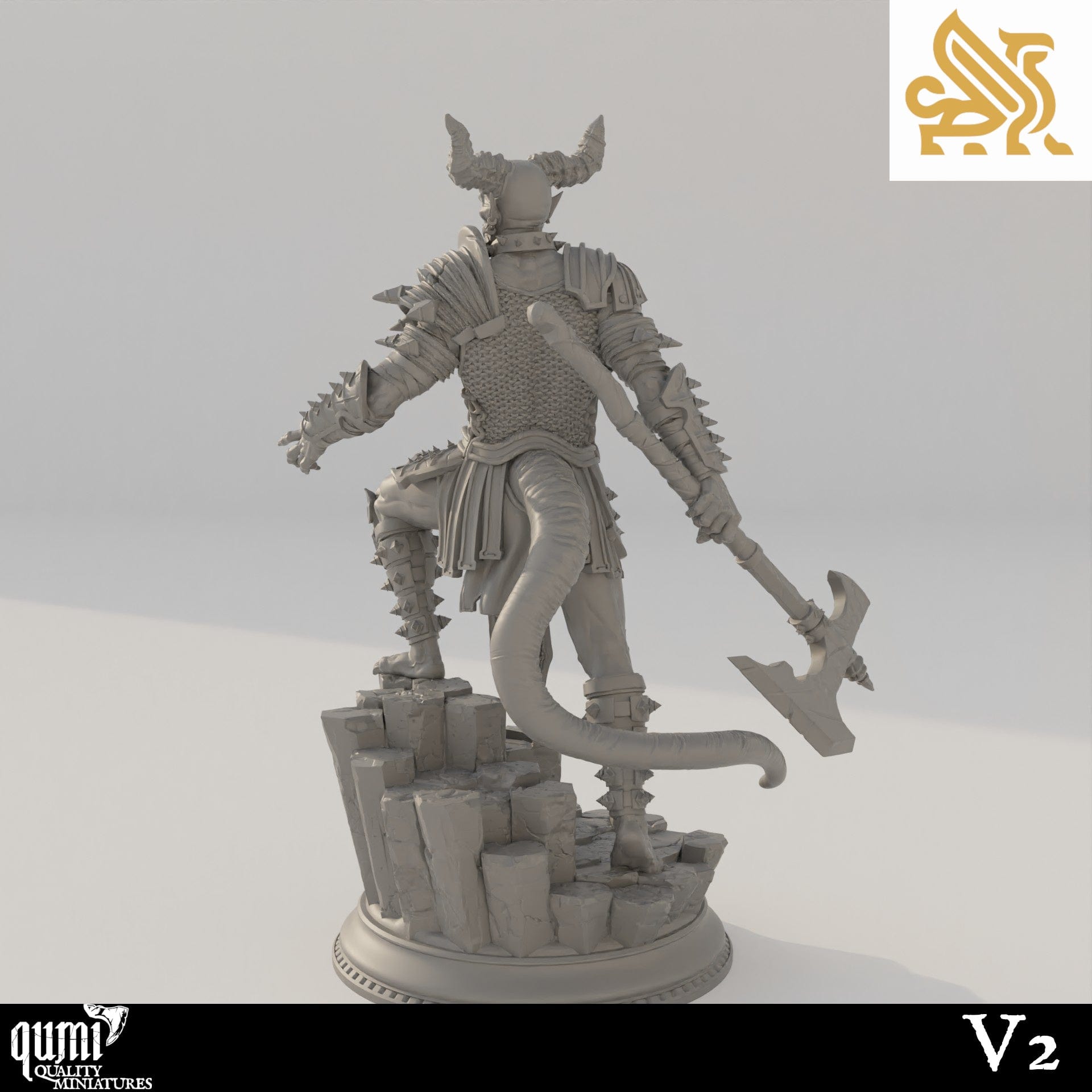 Tabletop RPG Miniature Demons of the Abyss - 32mm 75mm Qumi - DM Stash Quality Miniatures - Qumi Wargaming Mini Model Figure