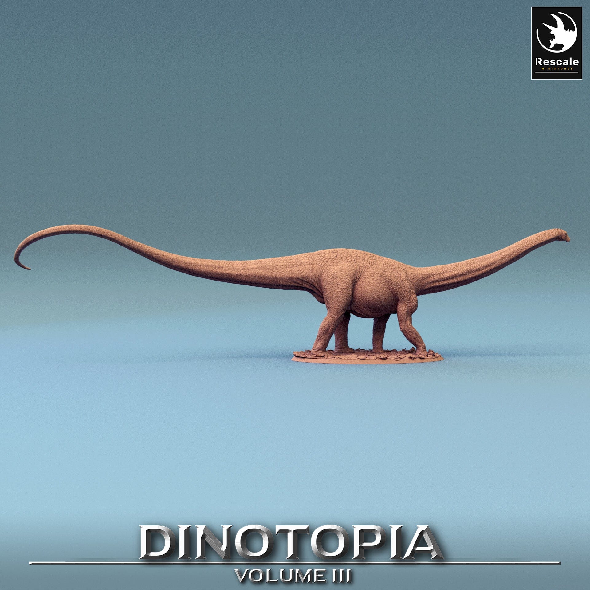 Tabletop RPG Miniature Diplodocus - 32mm Qumi - Rescale Miniatures Quality Miniatures - Qumi Wargaming Mini Model Figure