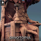 Close up of the resin figure face and seated pose with detailed robes and hookah accessory.