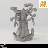 Back view of the detailed Elthakar creature showcasing intricate sculpts on the tentacles and robes.