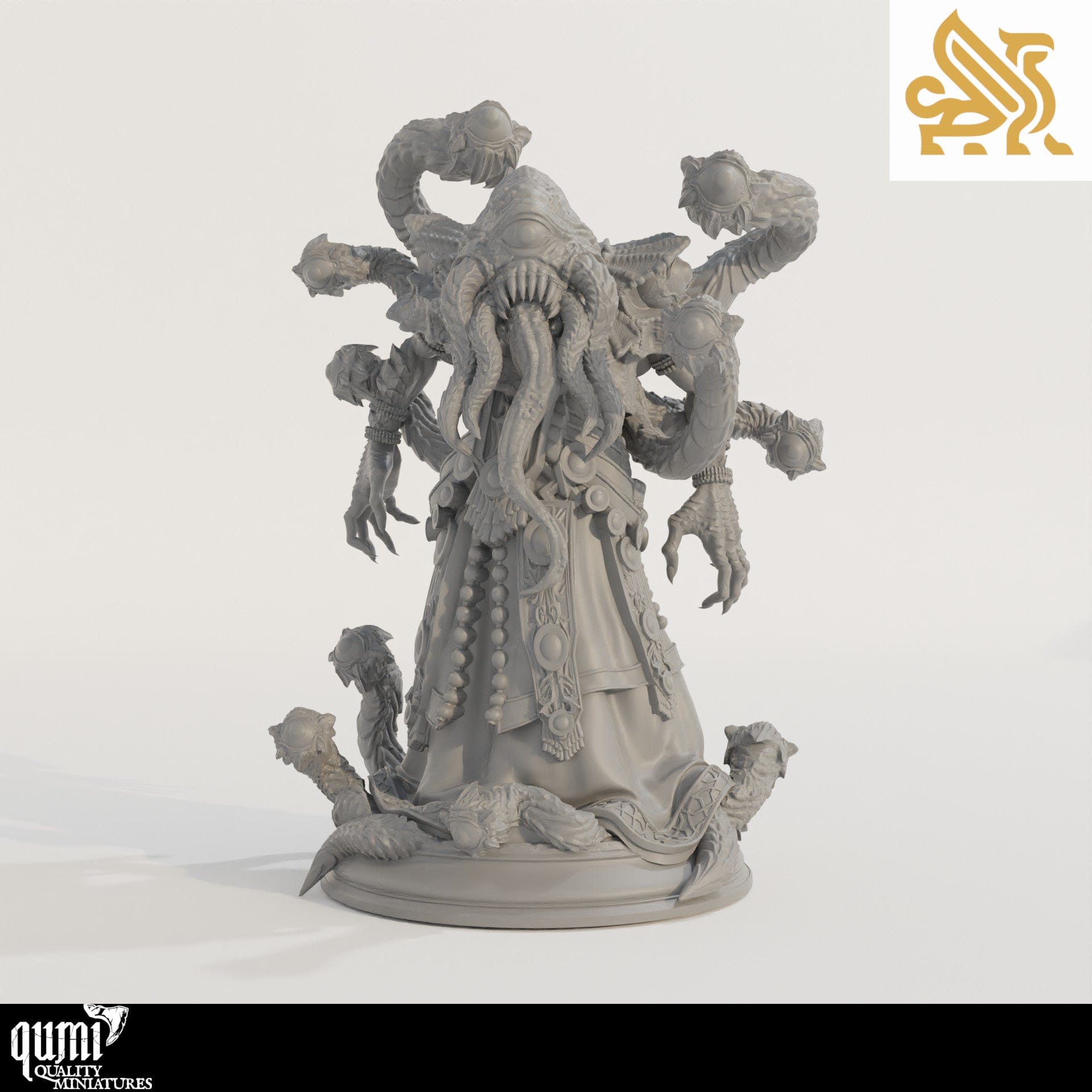 Tabletop RPG Miniature Elthakar the Reborn - 32mm Qumi - DM Stash Quality Miniatures - Qumi Wargaming Mini Model Figure
