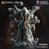 Front view of the Elthakar the Reborn monster miniature featuring multiple tentacles and a central eye.