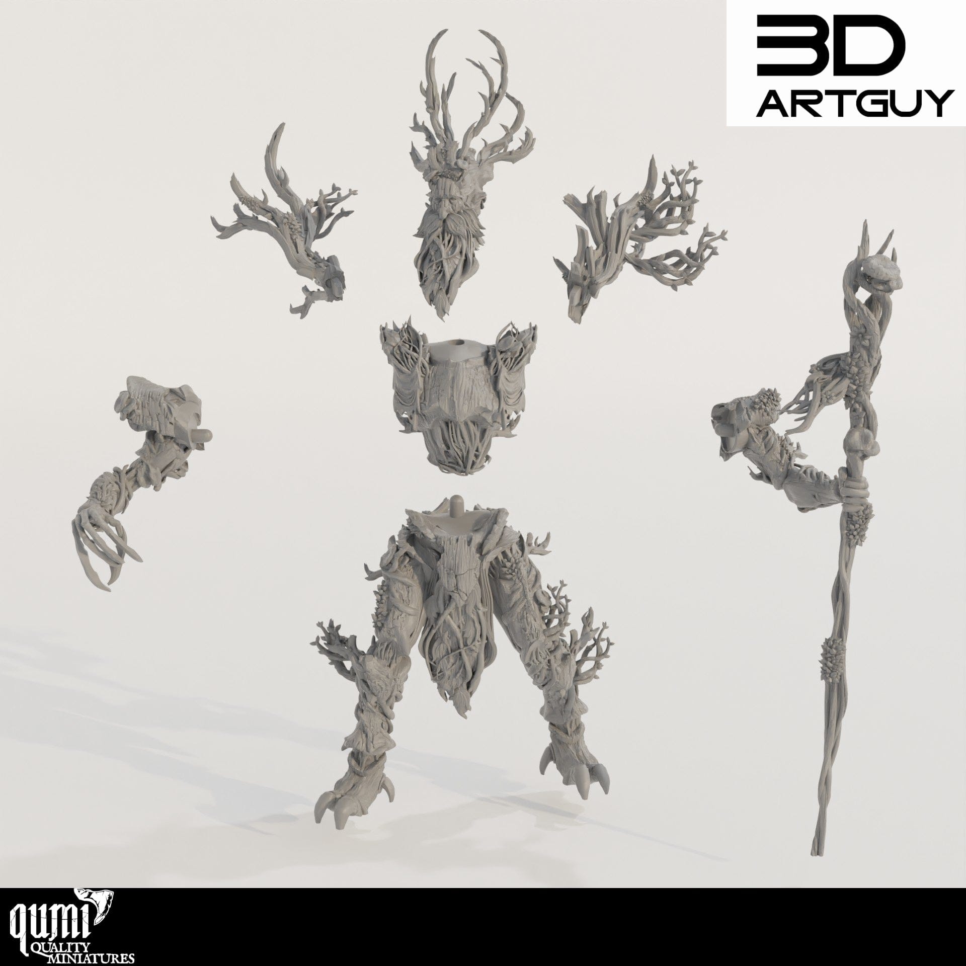 Tabletop RPG Miniature Ent - Size L - Qumi Quality Miniatures - Qumi Wargaming Mini Model Figure