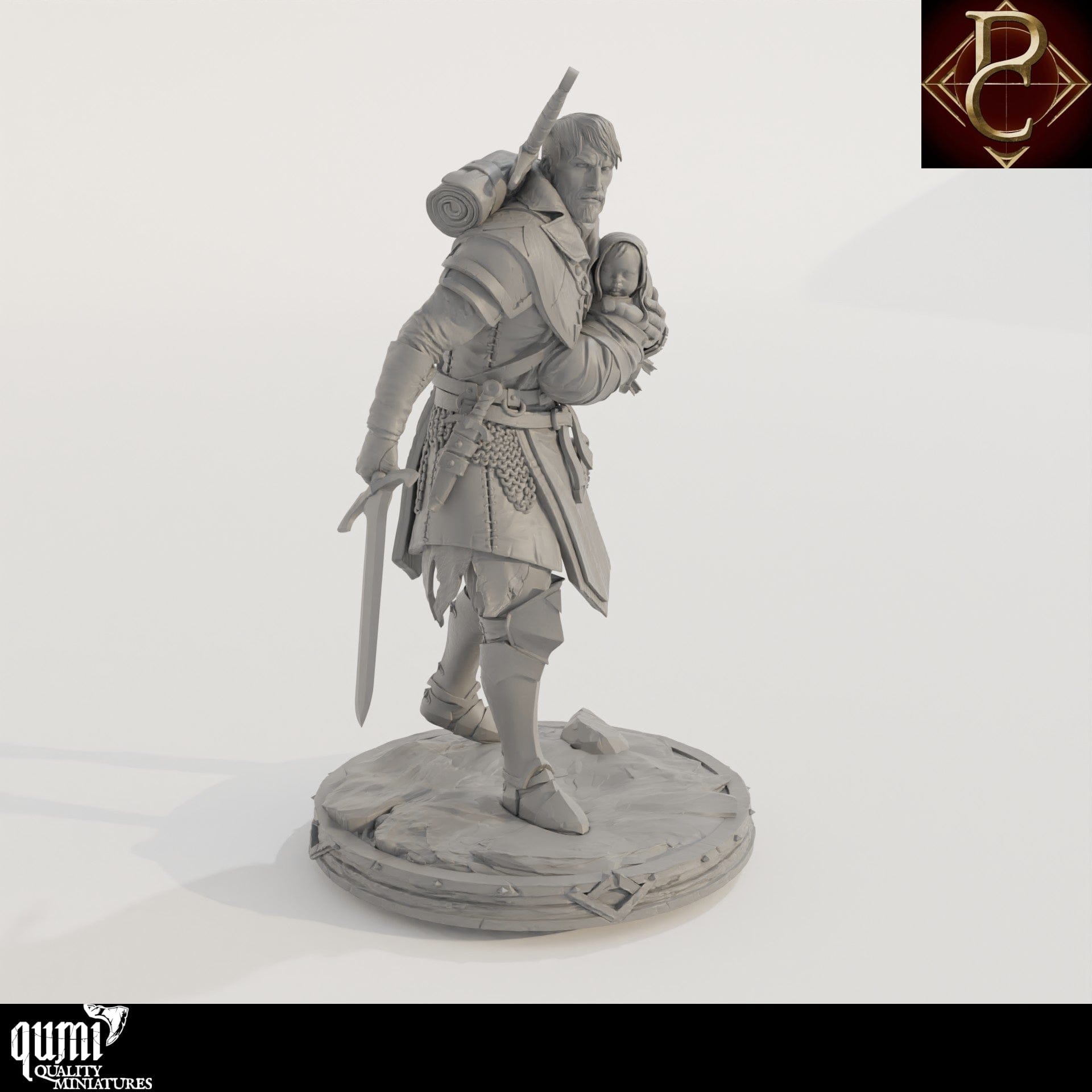 Tabletop RPG Miniature Eon - 32mm to L Size - Qumi - Parasite Collectibles Quality Miniatures - Qumi Wargaming Mini Model Figure