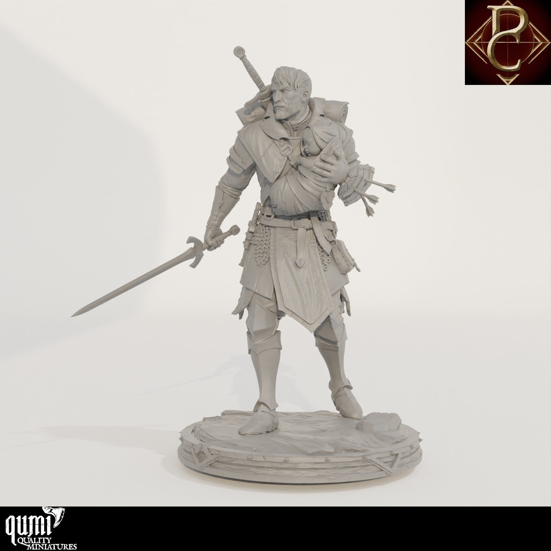 Tabletop RPG Miniature Eon - 32mm to L Size - Qumi - Parasite Collectibles Quality Miniatures - Qumi Wargaming Mini Model Figure