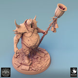 Humanoid Executioner Tabletop Miniatures by Qumi, 3D printed resin tabletop miniature for RPGs, wargaming and painting