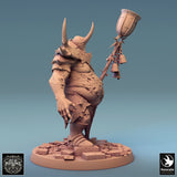 Humanoid Executioner Tabletop Miniatures by Qumi, 3D printed resin tabletop miniature for RPGs, wargaming and painting
