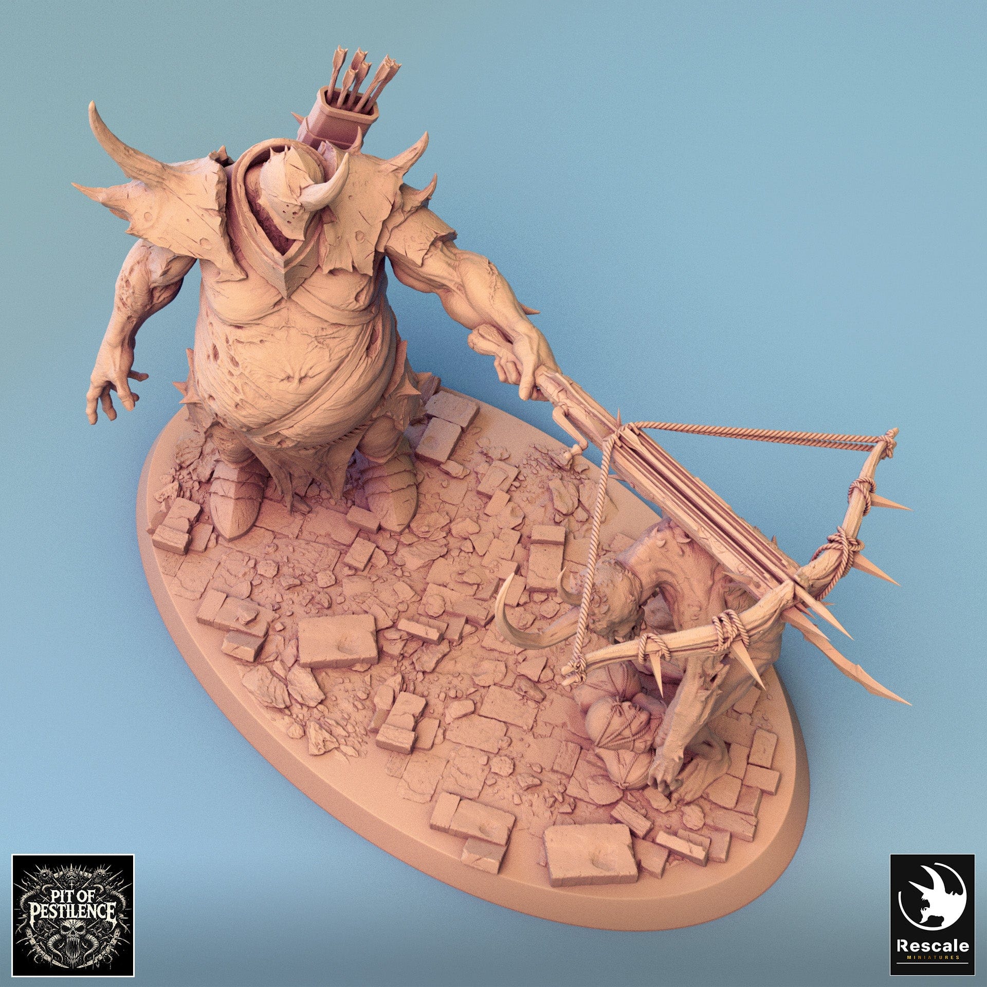 Tabletop RPG Miniature Executioner - 32mm Qumi - Rescale Miniatures Quality Miniatures - Qumi Wargaming Mini Model Figure