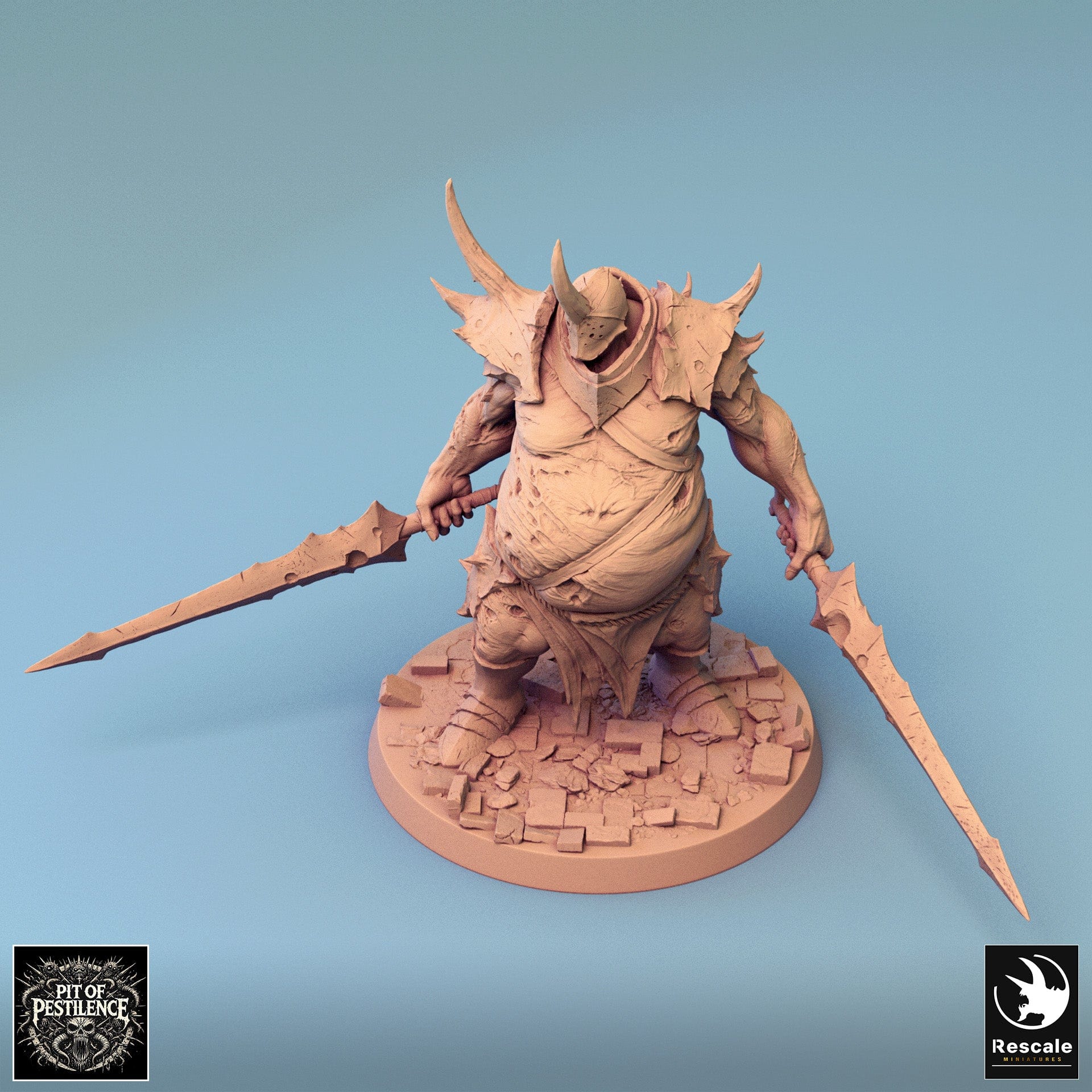 Tabletop RPG Miniature Executioner - 32mm Qumi - Rescale Miniatures Quality Miniatures - Qumi Wargaming Mini Model Figure