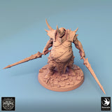 Humanoid Executioner Tabletop Miniatures by Qumi, 3D printed resin tabletop miniature for RPGs, wargaming and painting