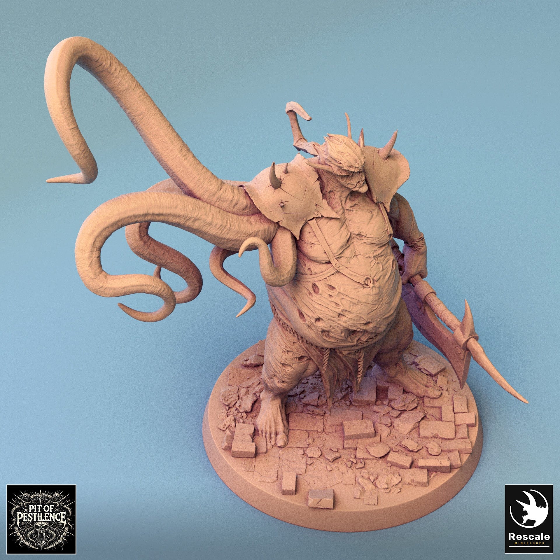 Tabletop RPG Miniature Executioner - 32mm Qumi - Rescale Miniatures Quality Miniatures - Qumi Wargaming Mini Model Figure