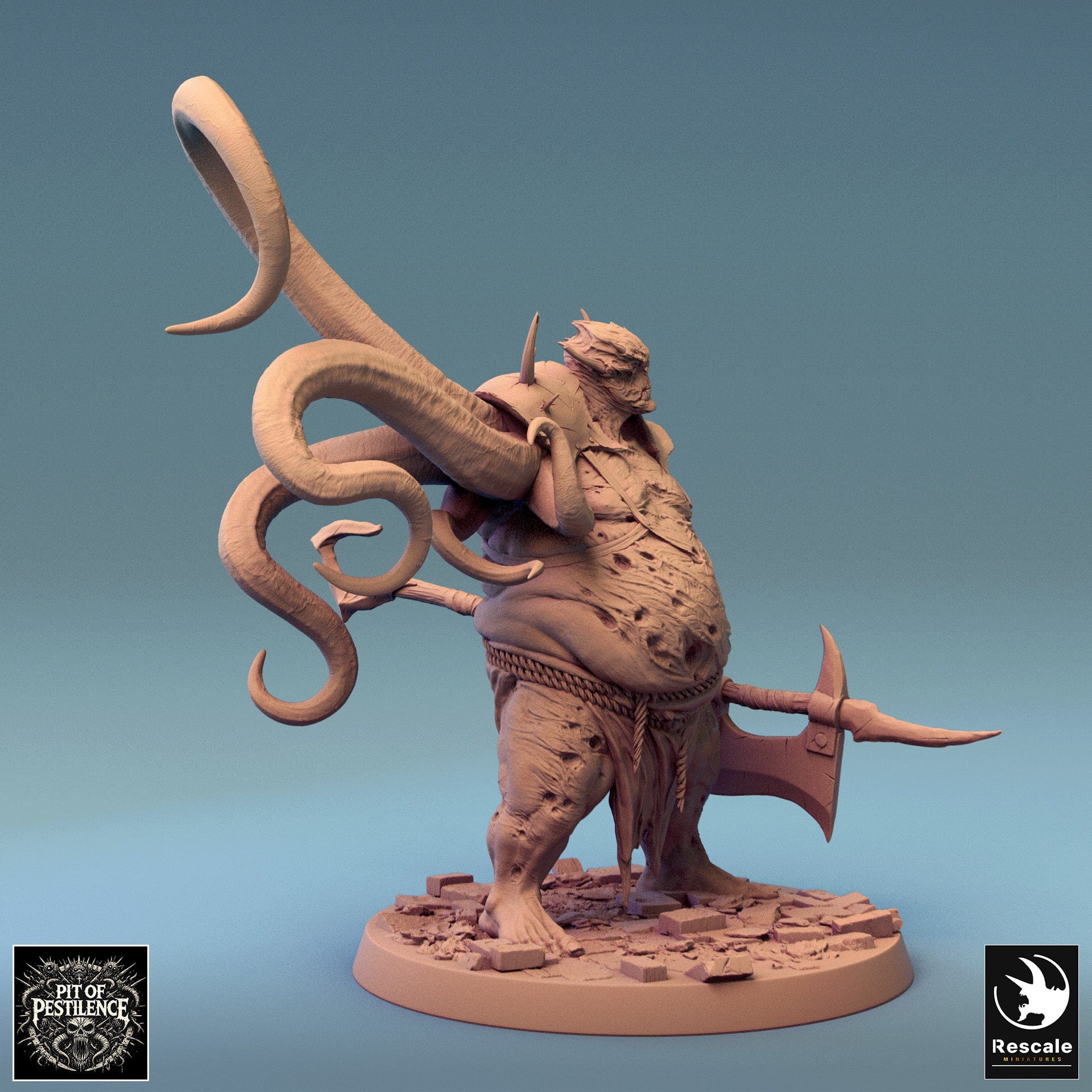 Tabletop RPG Miniature Executioner - 32mm Qumi - Rescale Miniatures Quality Miniatures - Qumi Wargaming Mini Model Figure