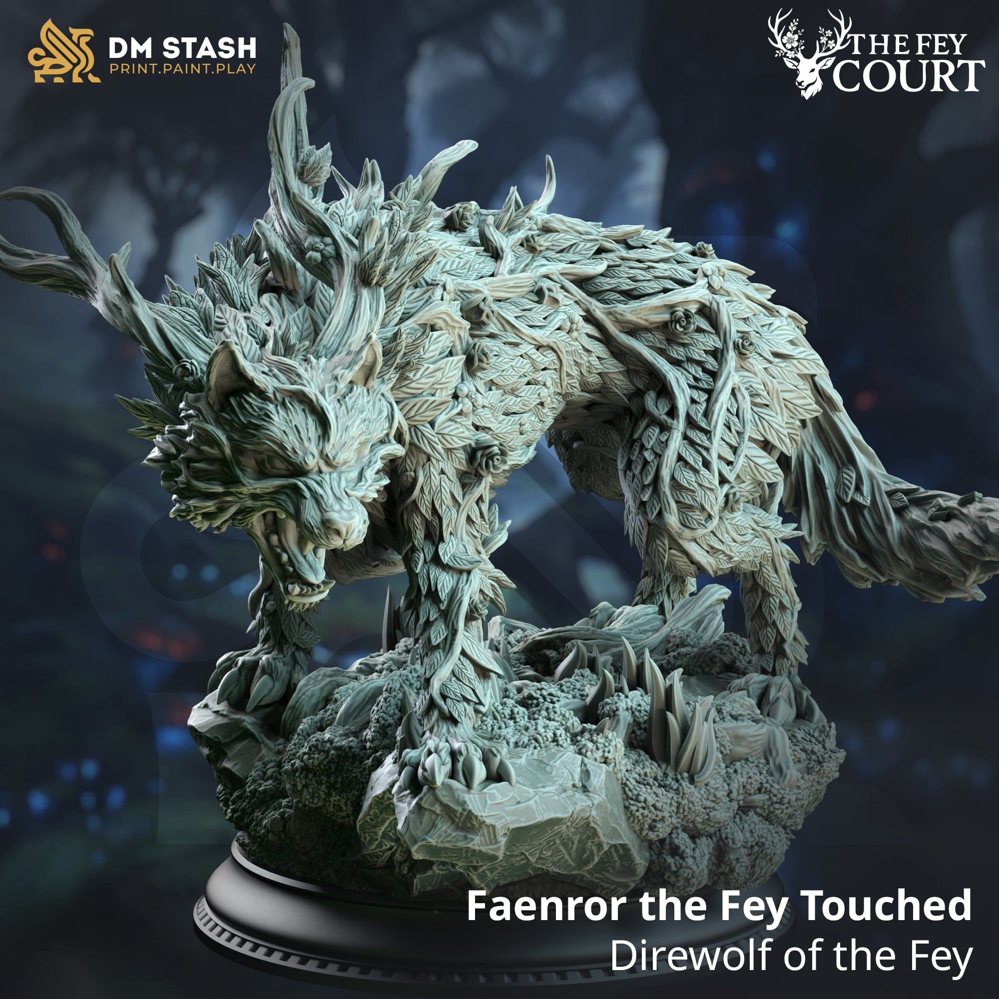 Tabletop RPG Miniature Faenror the Fey Touched 32mm Qumi DM Stash Monster Quality Miniatures - Qumi Wargaming Mini Model Figure