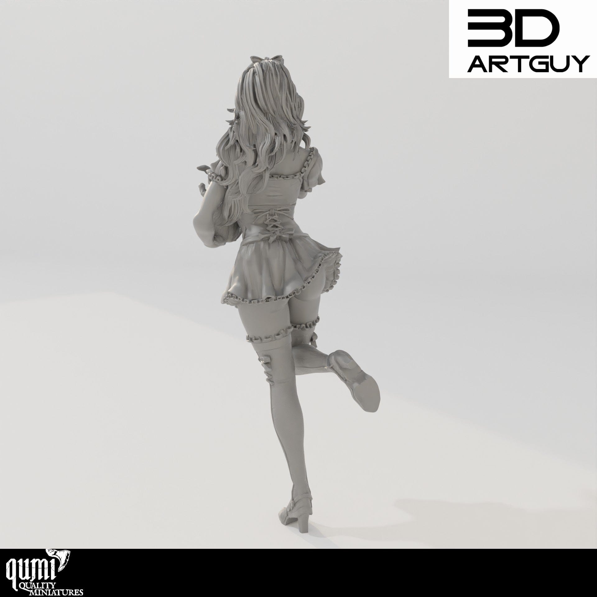 Tabletop RPG Miniature Fantasy Lady - Qumi Quality Miniatures - Qumi Wargaming Mini Model Figure