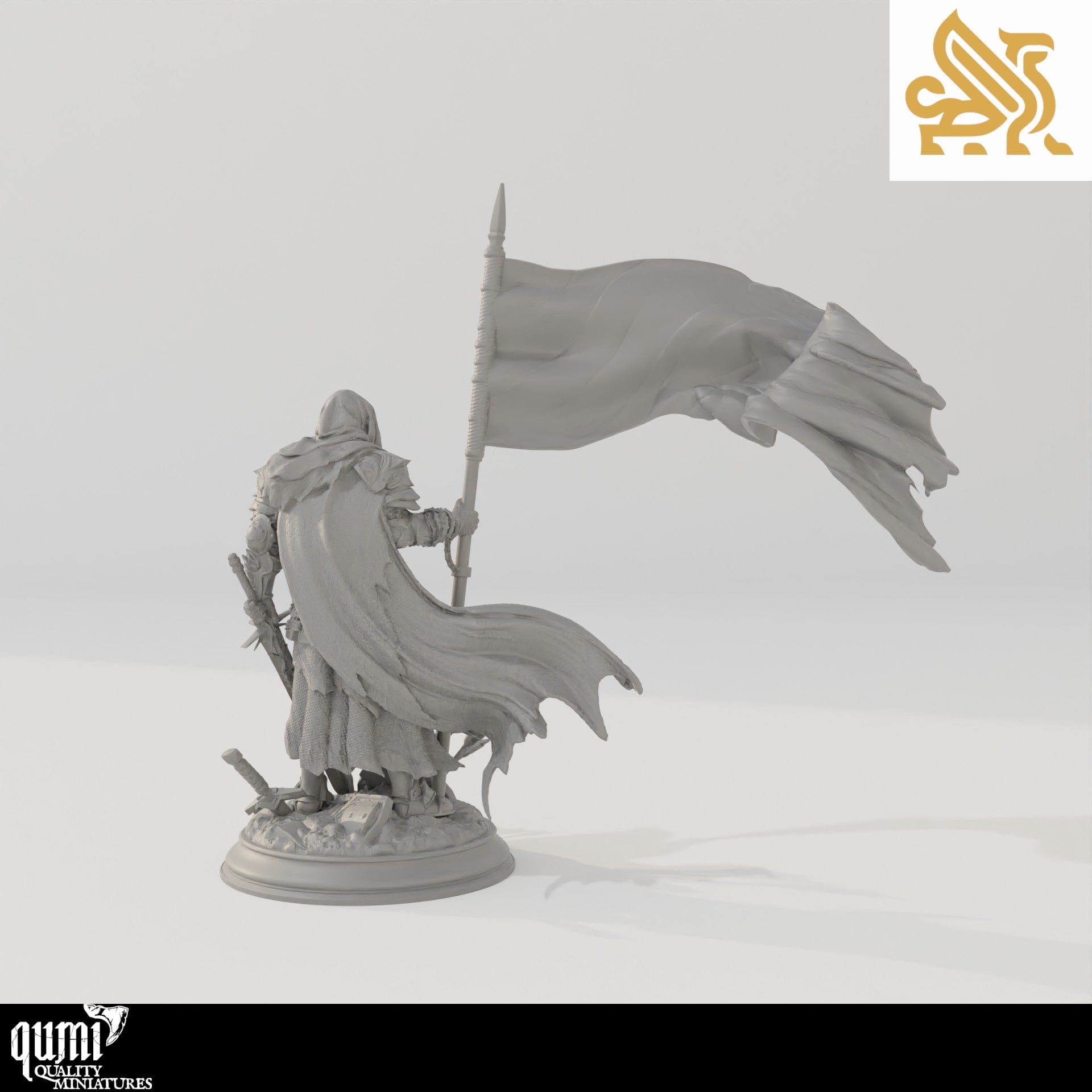 Tabletop RPG Miniature Florian the Fallen  32mm 75mm Qumi - DM Stash Quality Miniatures - Qumi Wargaming Mini Model Figure
