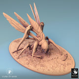 Creature Tabletop Miniature - Fyrionis by Qumi, 3D printed resin tabletop miniature for RPGs, wargaming and painting