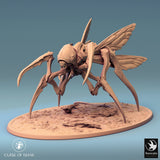 Front angled view of the Fyrionis insectoid miniature on an oval base