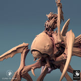 Close-up of the rider on the insectoid mount highlighting intricate sculpture details