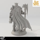Back view showing detailed cloak and armor of the executioner miniature