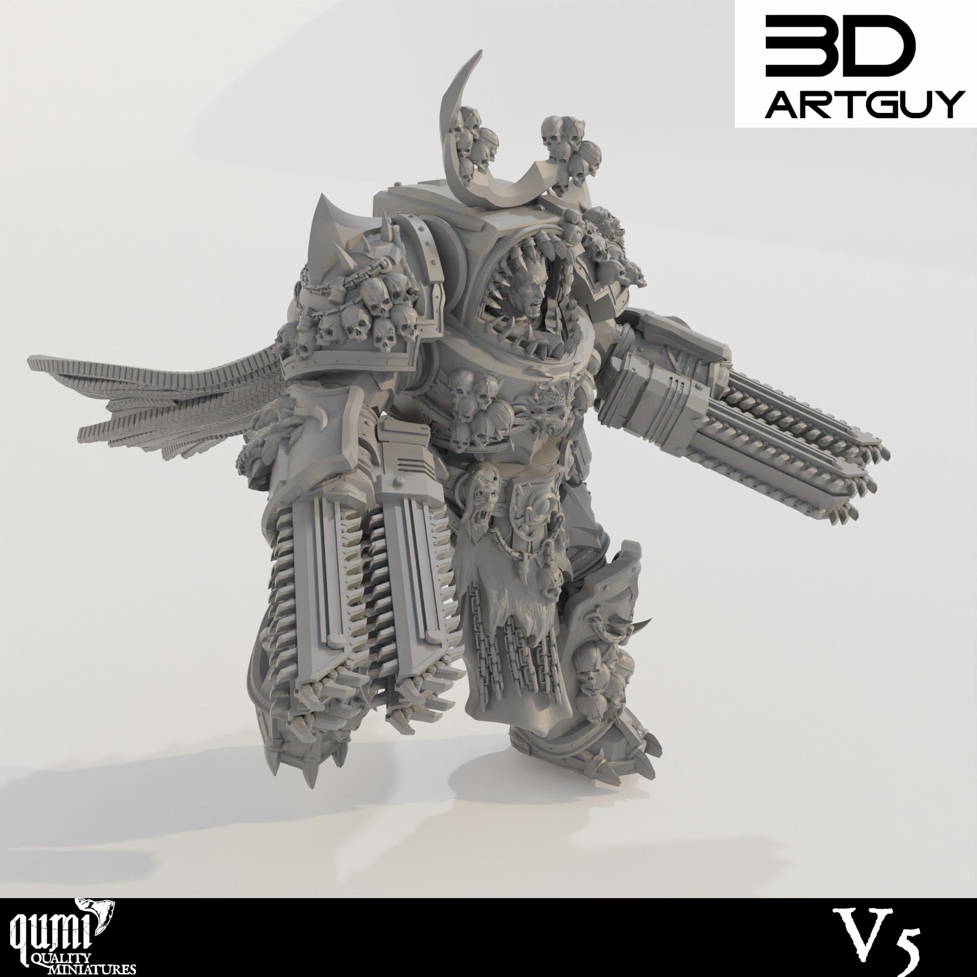 Tabletop RPG Miniature Giant Shark - Qumi Quality Miniatures - Qumi Wargaming Mini Model Figure