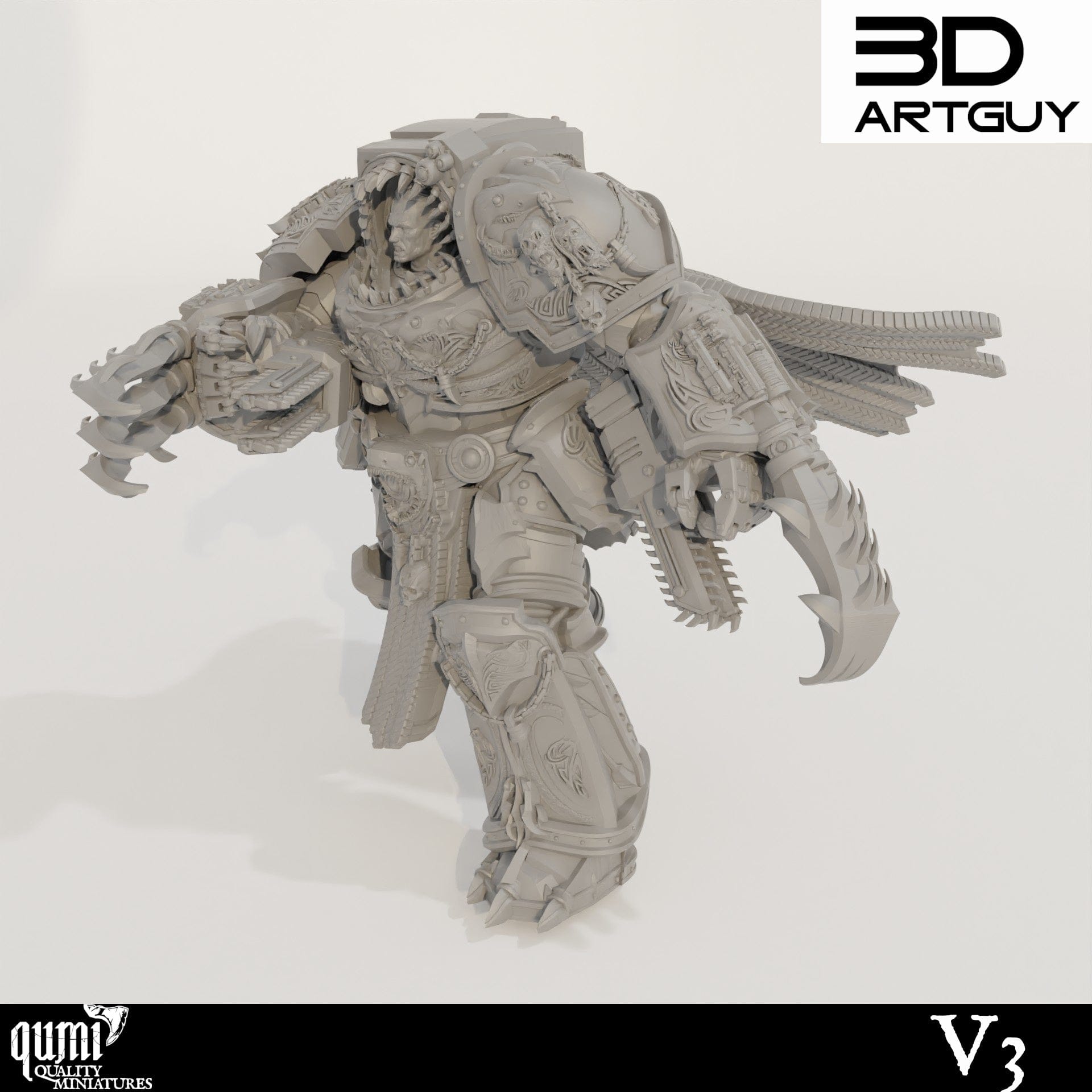 Tabletop RPG Miniature Giant Shark - Qumi Quality Miniatures - Qumi Wargaming Mini Model Figure