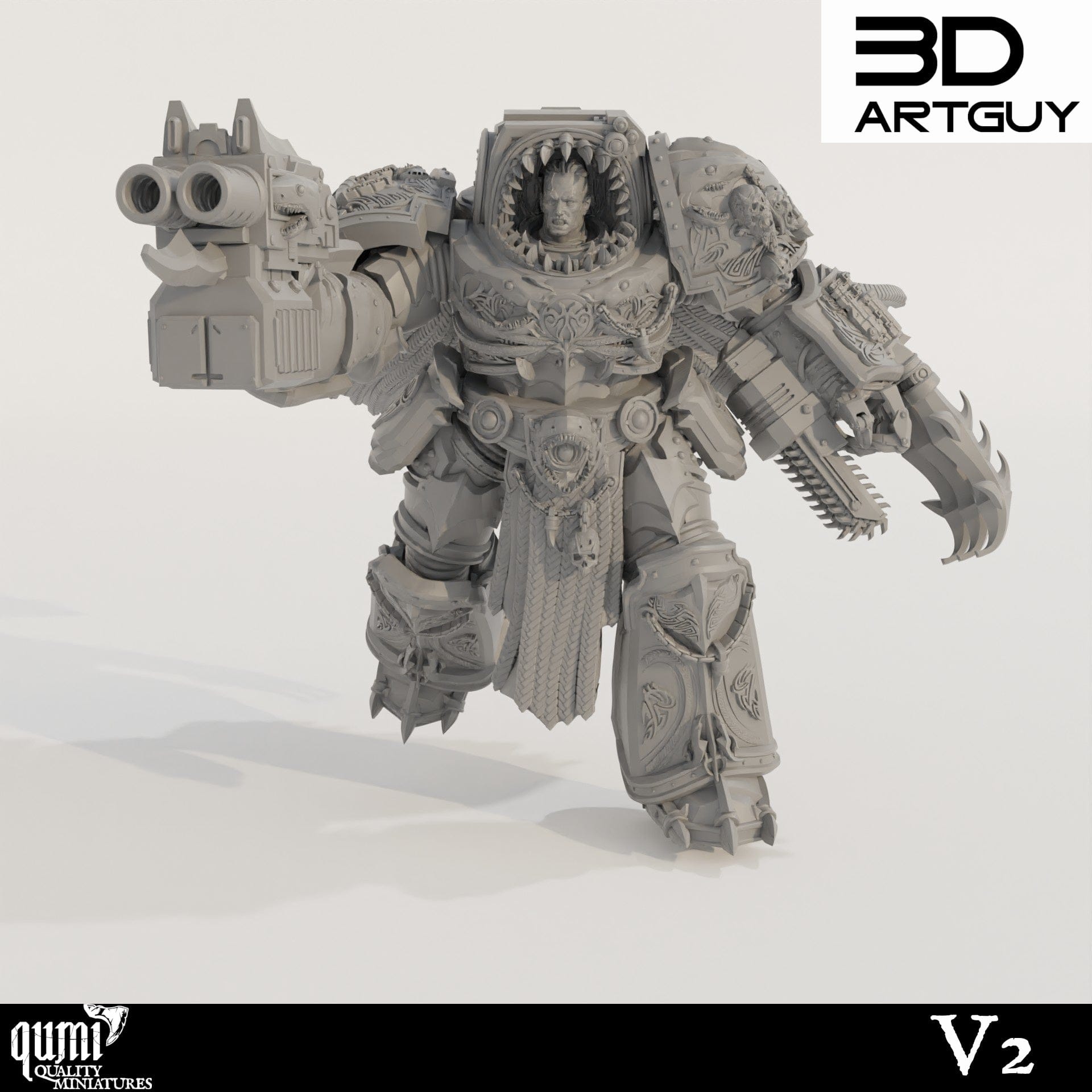 Tabletop RPG Miniature Giant Shark - Qumi Quality Miniatures - Qumi Wargaming Mini Model Figure