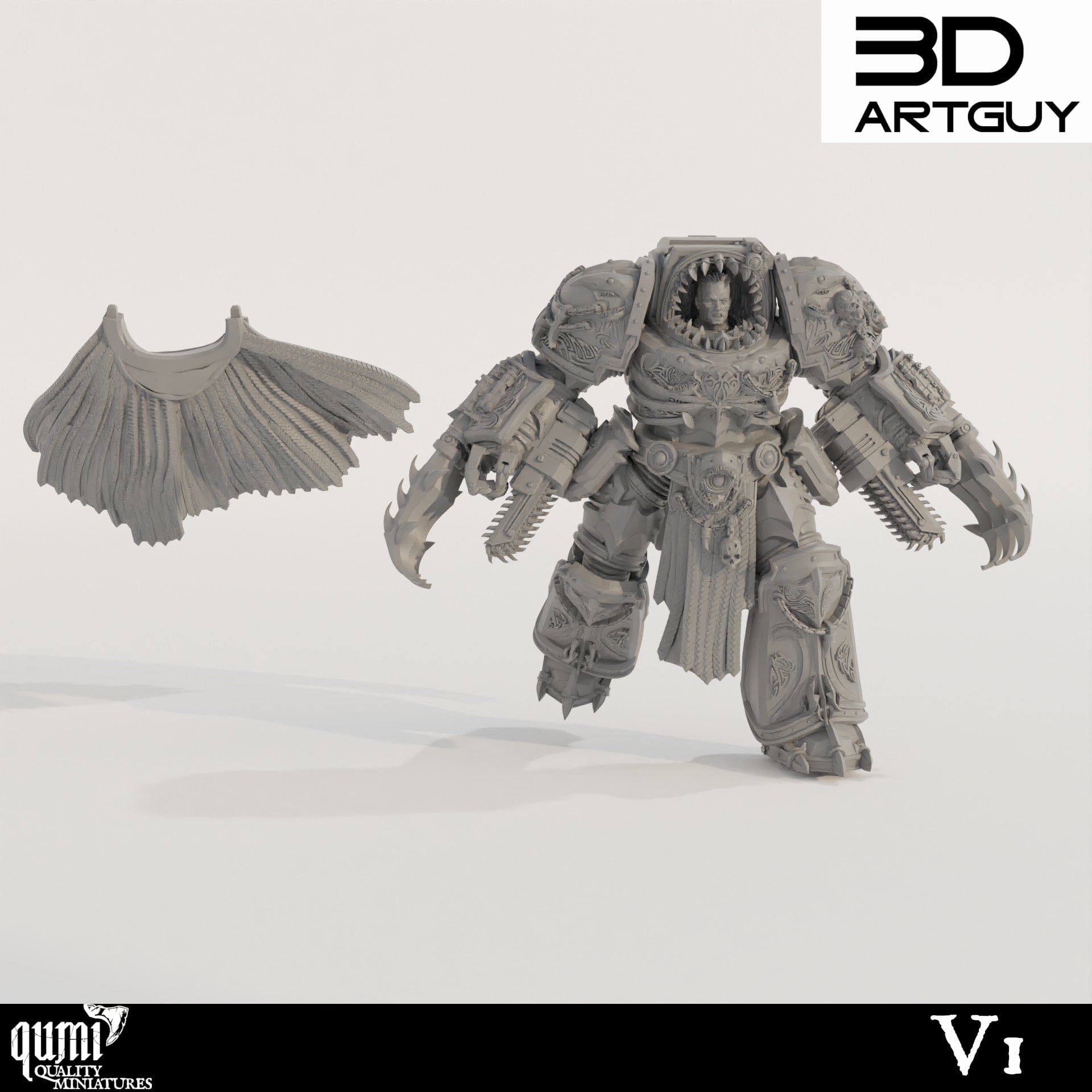 Tabletop RPG Miniature Giant Shark - Qumi Quality Miniatures - Qumi Wargaming Mini Model Figure