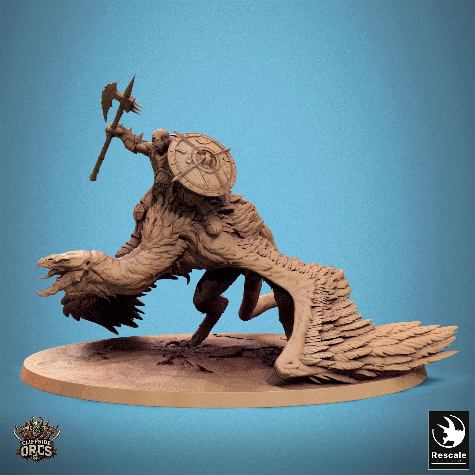 Tabletop RPG Miniature Giant Vulture - 32mm Qumi Rescale Miniatures Quality Miniatures - Qumi Wargaming Mini Model Figure
