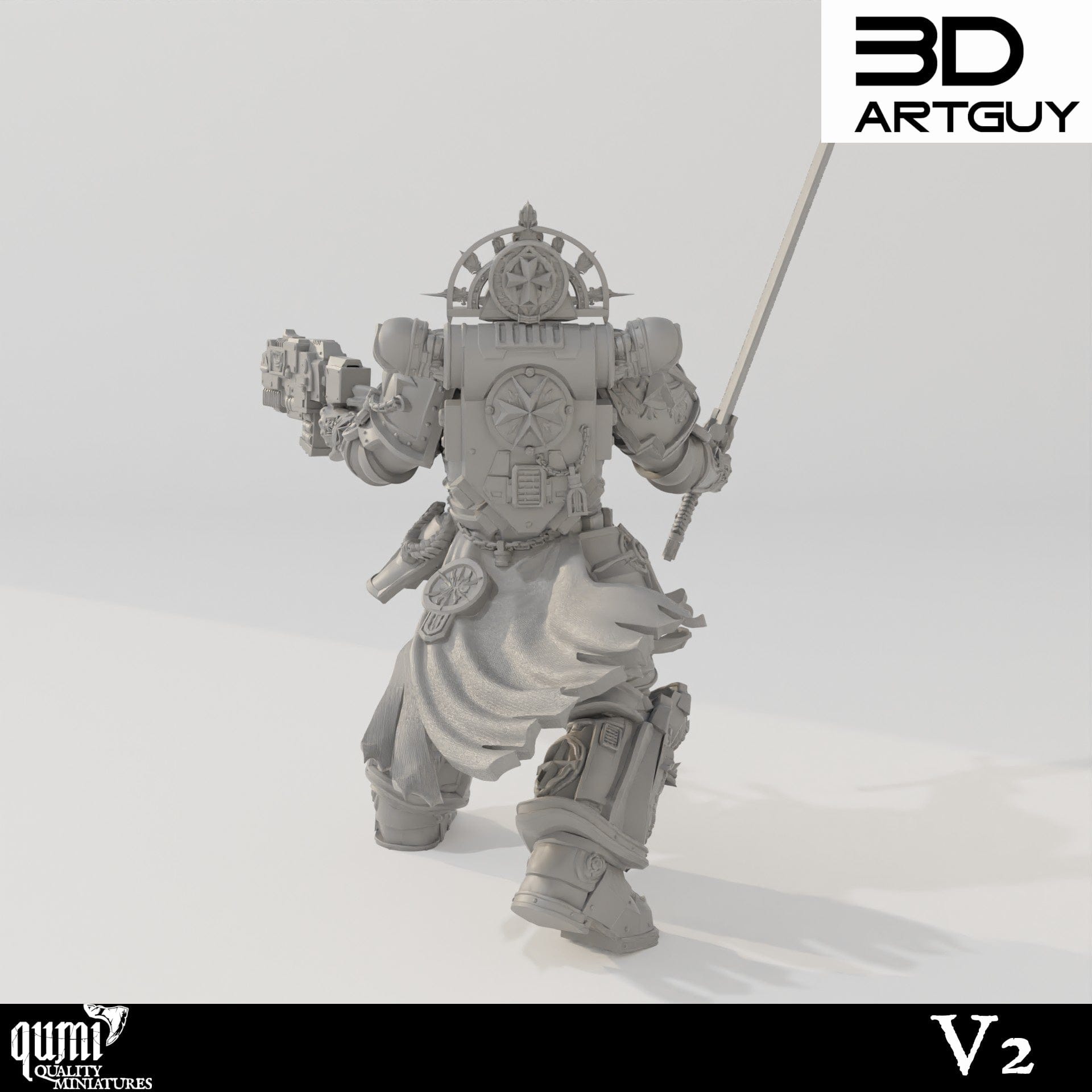 Tabletop RPG Miniature Goat - Qumi - 3D ArtGuy Quality Miniatures - Qumi Wargaming Mini Model Figure