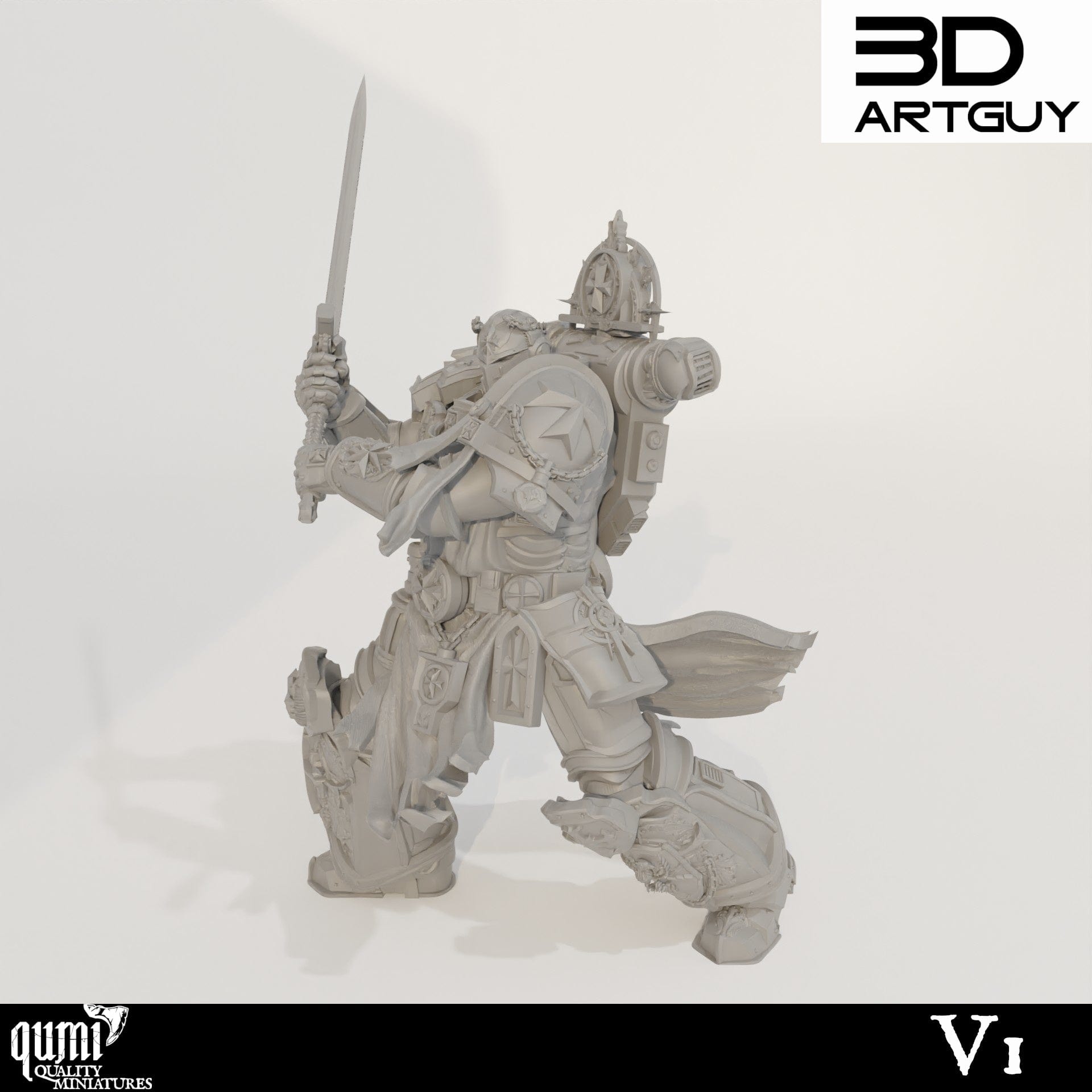 Tabletop RPG Miniature Goat - Qumi - 3D ArtGuy Quality Miniatures - Qumi Wargaming Mini Model Figure