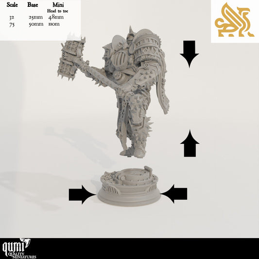 Tabletop RPG Miniature Hadrian 32mm 75mm Qumi - DM Stash Quality Miniatures - Qumi Wargaming Mini Model Figure