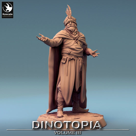 Tabletop RPG Miniature Haggle Lord - 32mm Qumi - Rescale Miniatures Quality Miniatures - Qumi Wargaming Mini Model Figure