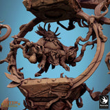 Creature Tabletop Miniature - Ixakar by Qumi, 3D printed resin tabletop miniature for RPGs, wargaming and painting