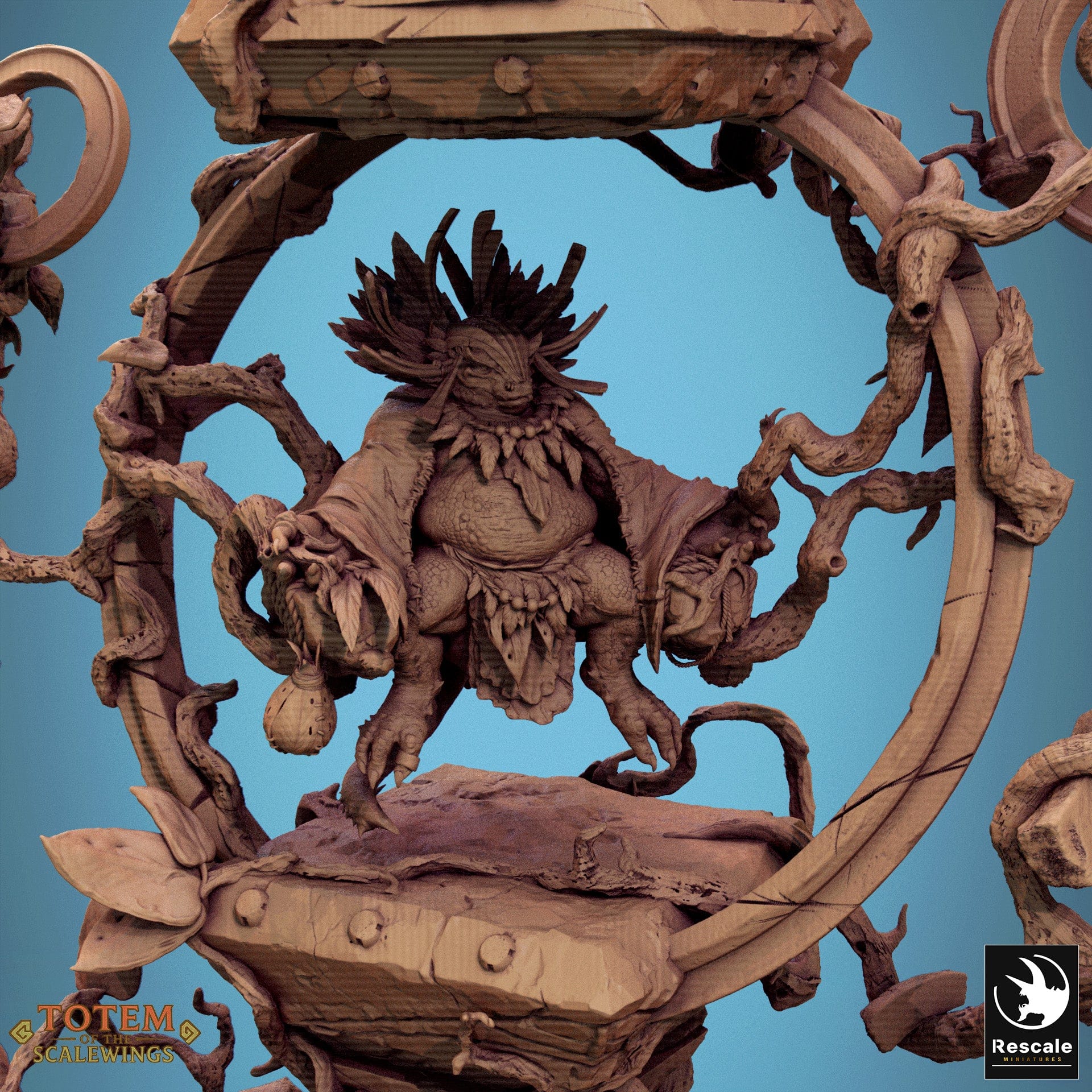 Tabletop RPG Miniature Ixakar 32mm Qumi Rescale Miniatures Creatures Quality Miniatures - Qumi Wargaming Mini Model Figure