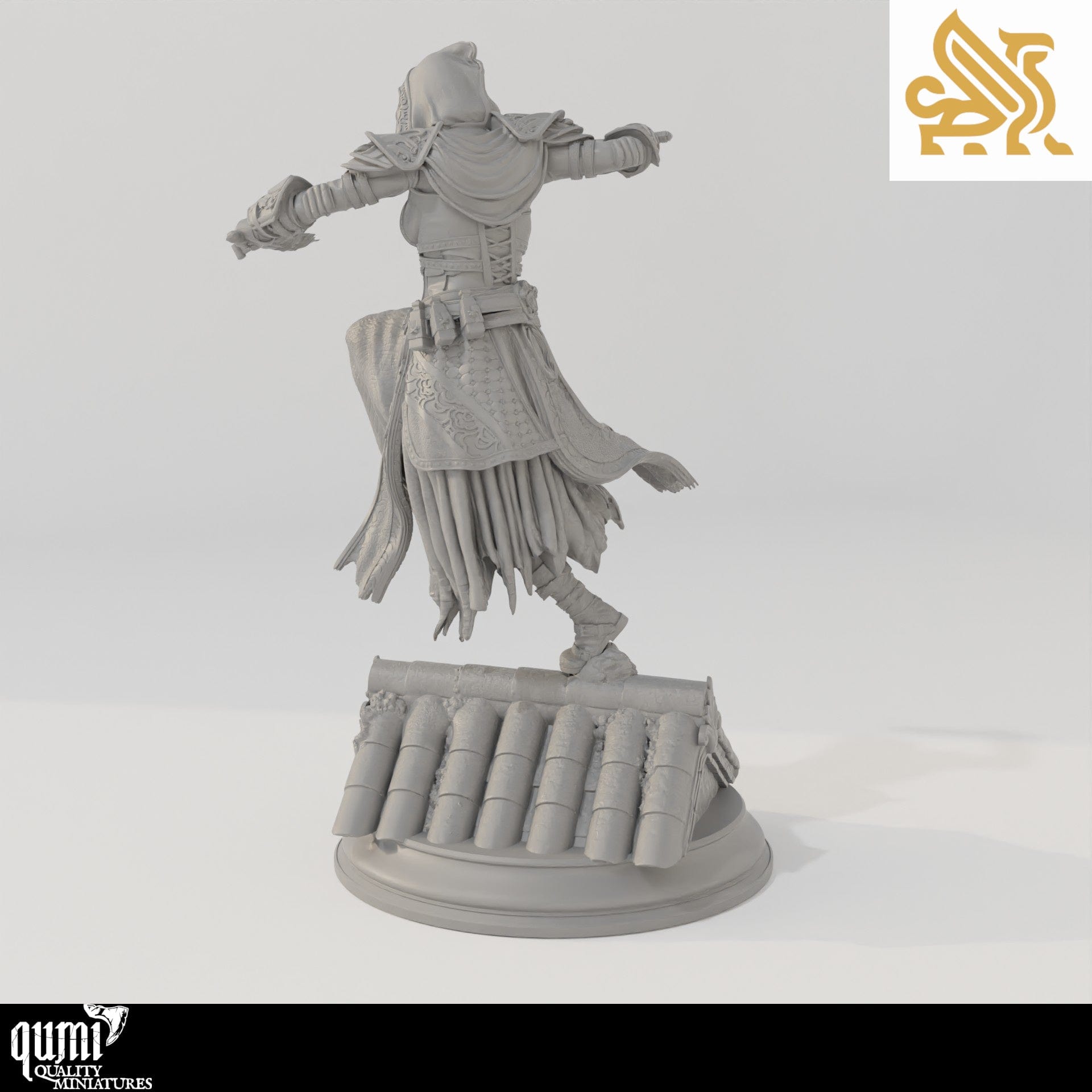 Tabletop RPG Miniature Karena - 32mm 75mm - Qumi - DM Stash Quality Miniatures - Qumi Wargaming Mini Model Figure
