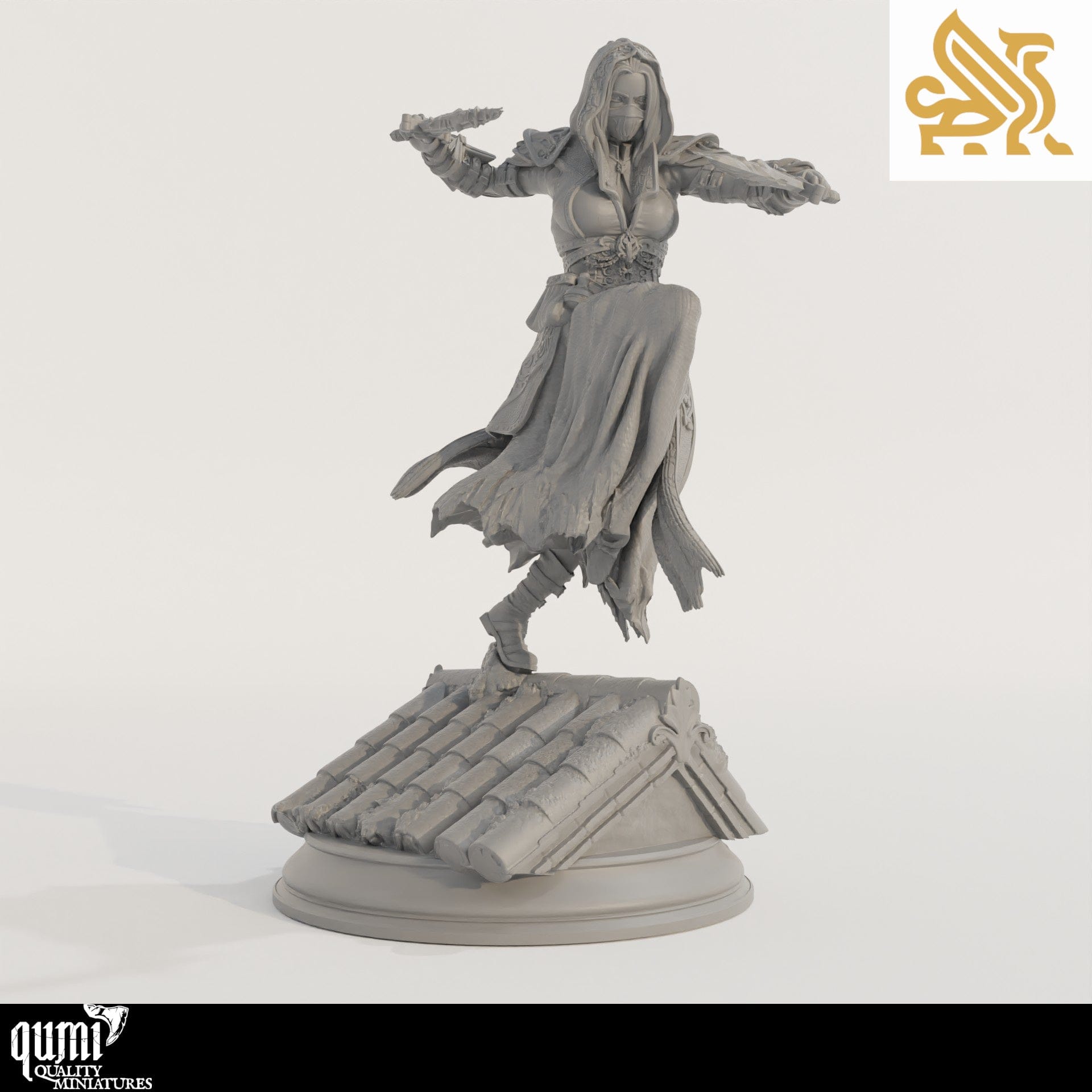 Tabletop RPG Miniature Karena - 32mm 75mm - Qumi - DM Stash Quality Miniatures - Qumi Wargaming Mini Model Figure