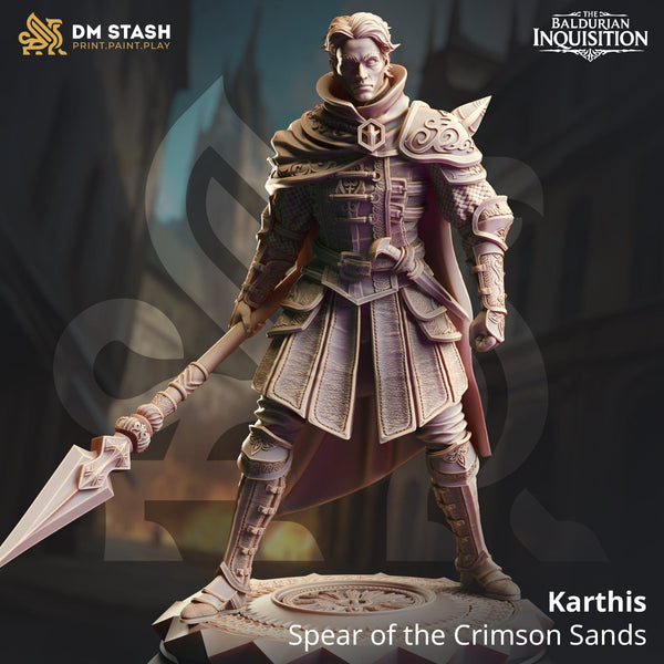 Human Spear Fighter Tabletop-Miniatur – Karthis | Qumi