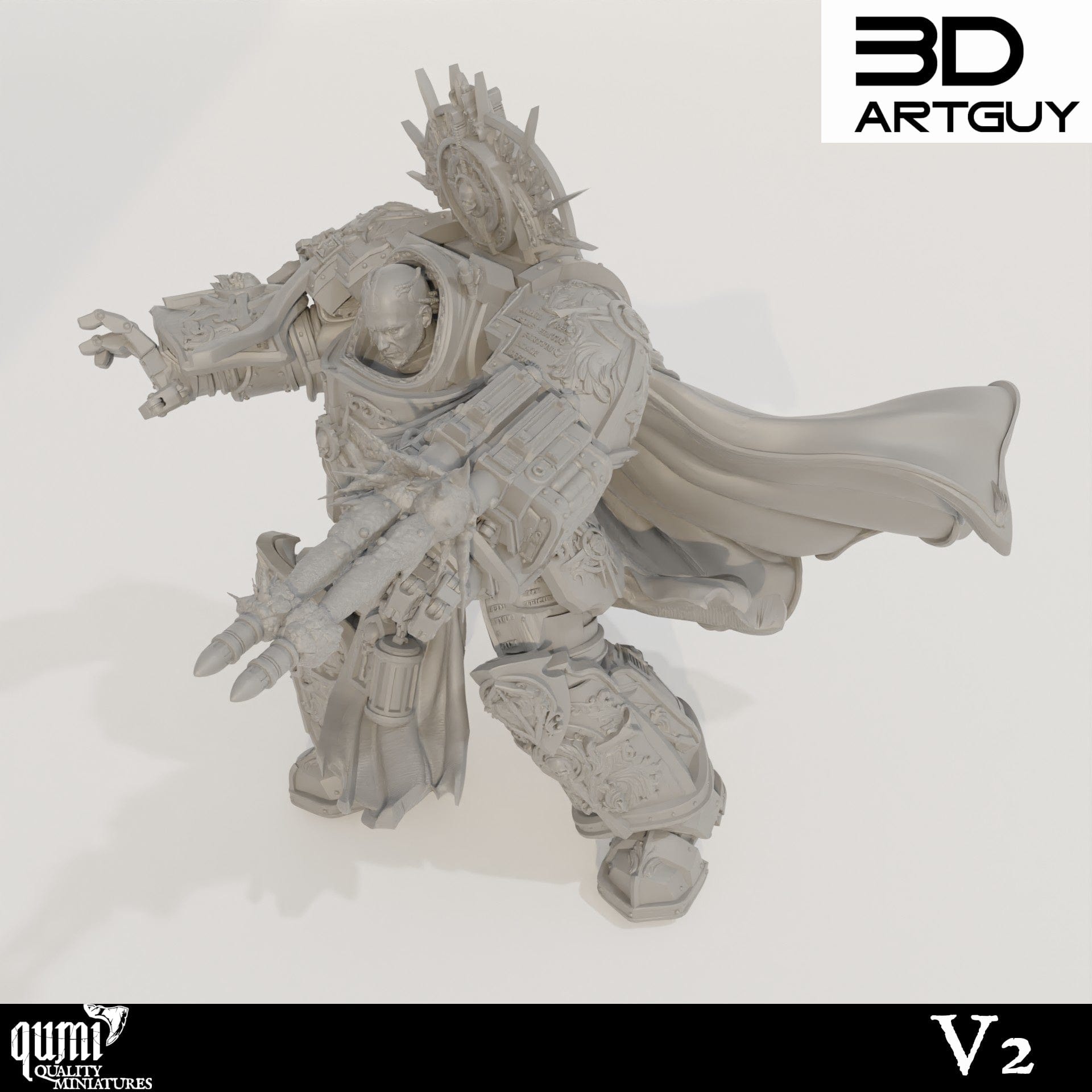 Tabletop RPG Miniature Knight Of Purity - Qumi Quality Miniatures - Qumi Wargaming Mini Model Figure