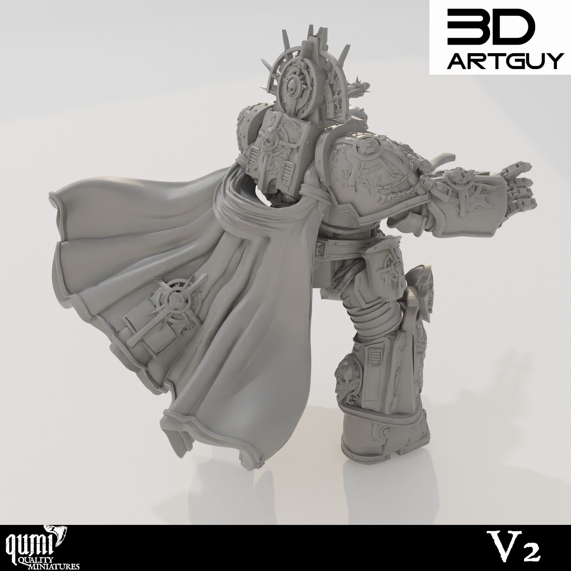 Tabletop RPG Miniature Knight Of Purity - Qumi Quality Miniatures - Qumi Wargaming Mini Model Figure