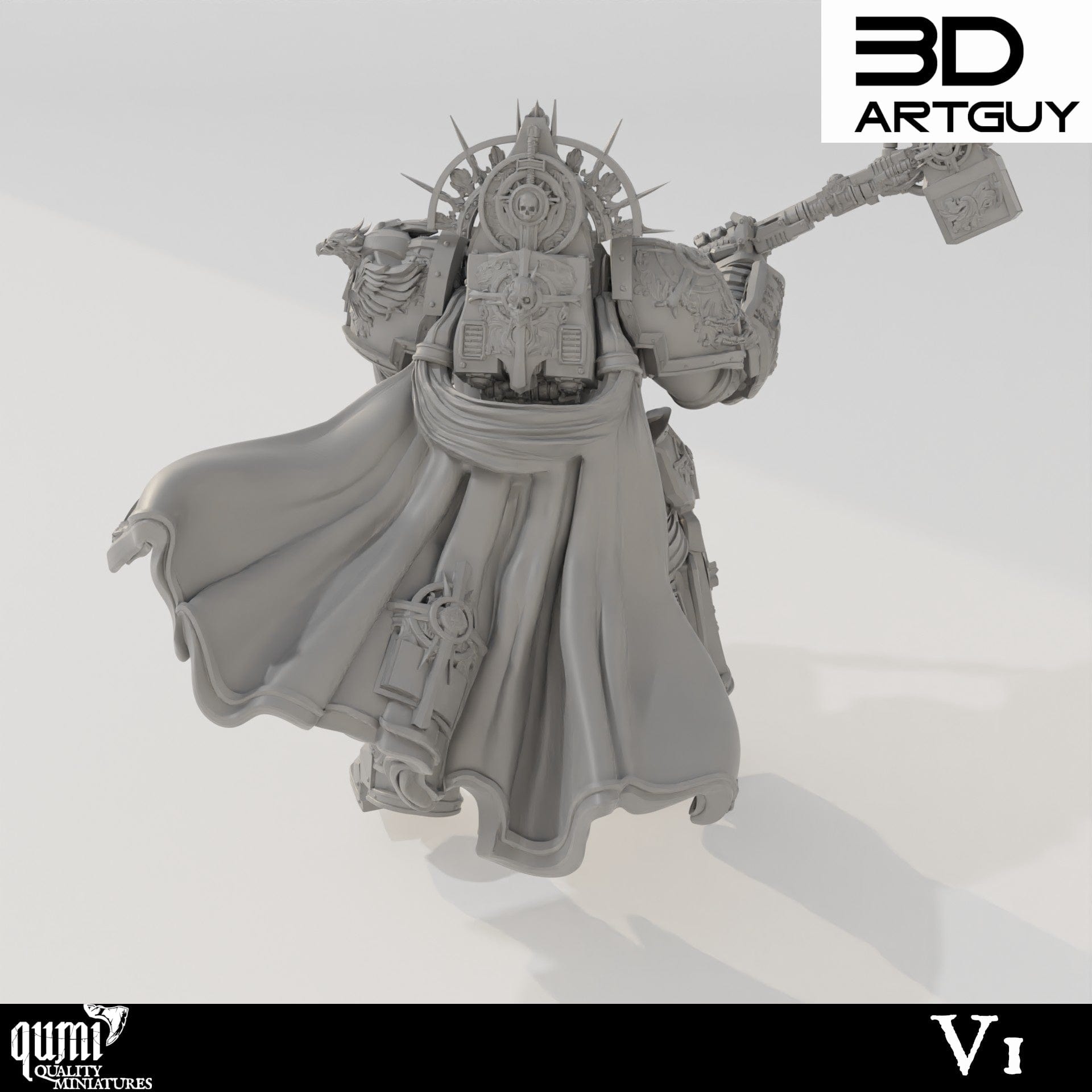 Tabletop RPG Miniature Knight Of Purity - Qumi Quality Miniatures - Qumi Wargaming Mini Model Figure