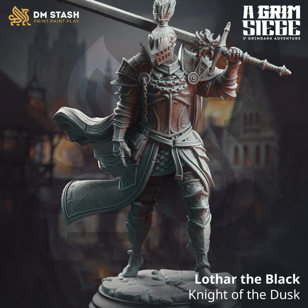 Tabletop Ritter Miniatur Lothar 32mm 75mm DM Stash